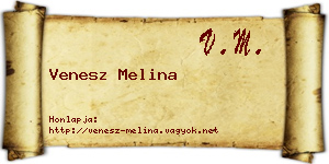 Venesz Melina névjegykártya